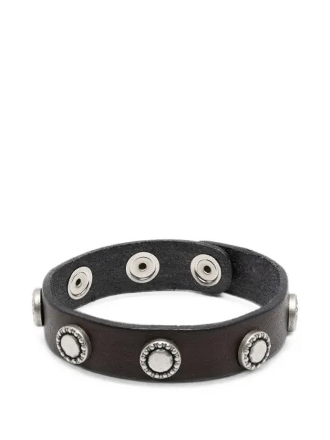 ERALDO stud-embellished leather bracelet