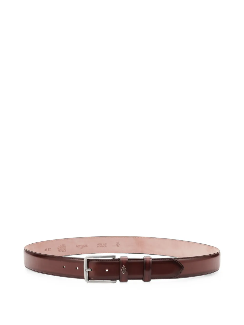 Lottusse Bear Polished-finish Buckle Belt In Brown