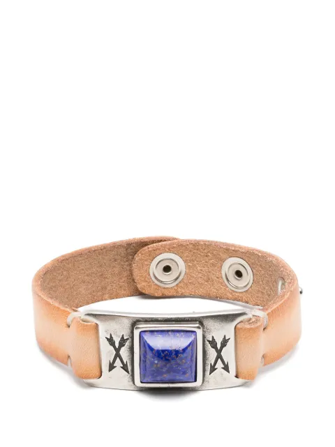 ERALDO lapis-lazuli-embellished leather bracelet