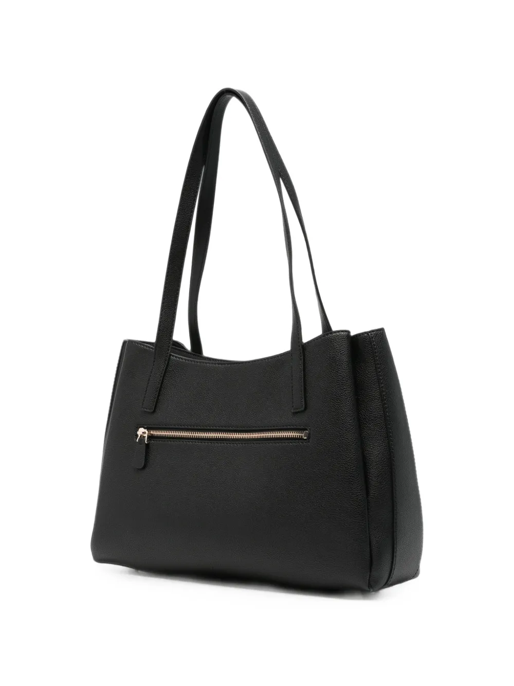 GUESS USA Camelia leren schoudertas Zwart