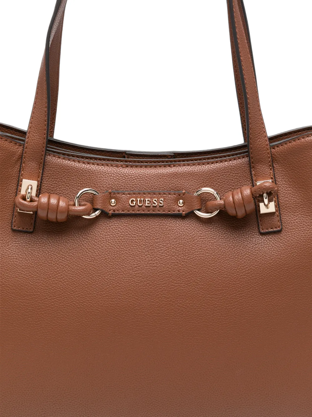 GUESS USA Shopper met geknoopt detail en logoplakkaat Bruin