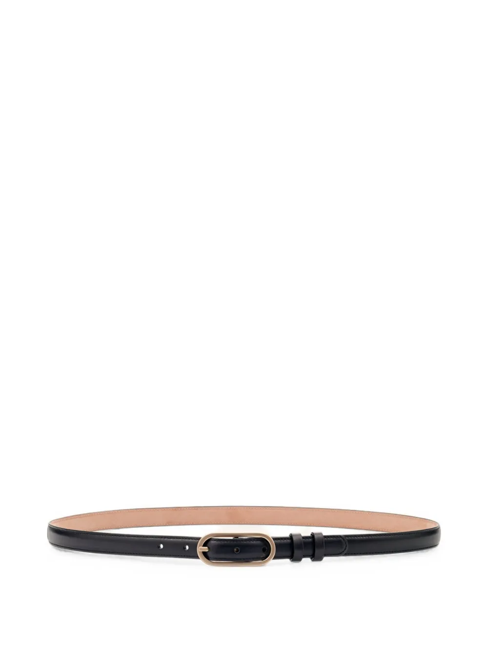 Lottusse Gante oval-buckle leather belt - Nero