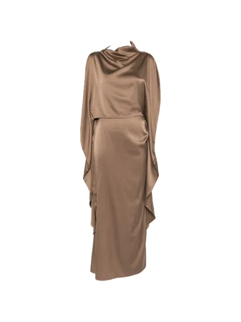RUOHAN Ikra draped midi dress