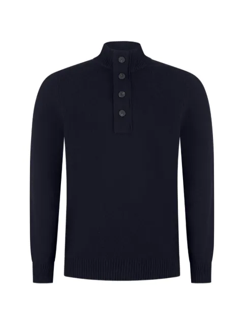 Gran Sasso button-fastening high-neck sweater