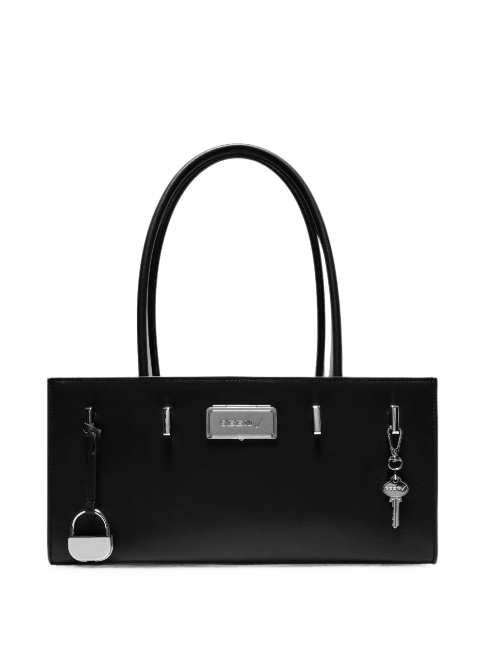 Seen Users Aura leather shoulder bag - Schwarz