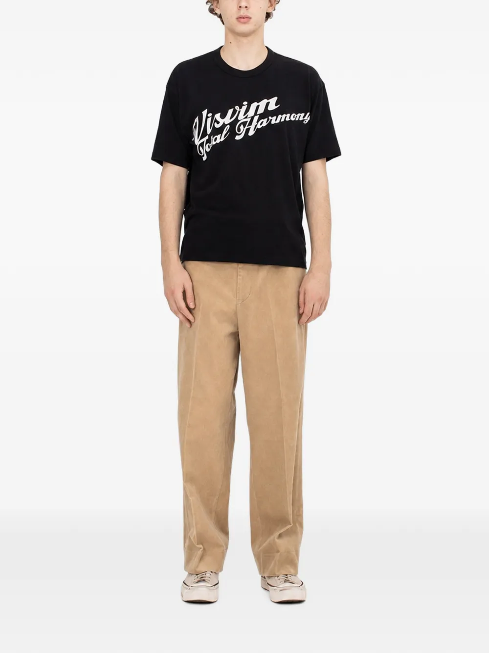 visvim Katoenen T-shirt met logoprint Zwart