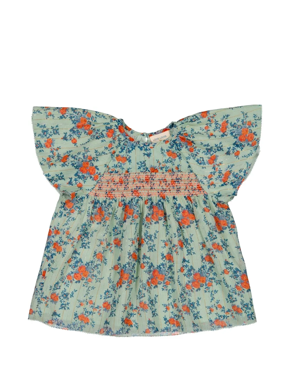Louis Louise Pepette floral-print tunic - Green