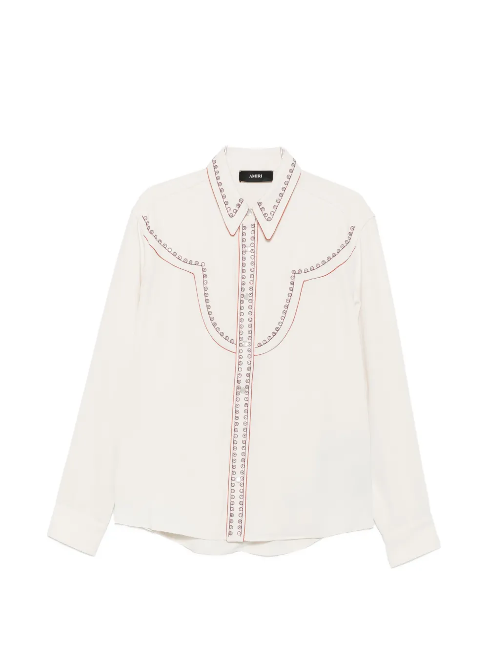 AMIRI eyelet-embellished Western shirt - Toni neutri