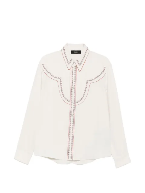 AMIRI eyelet-embellished Western shirt