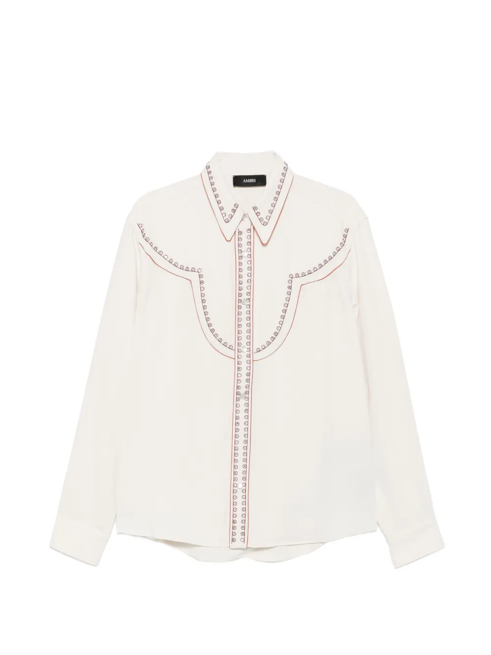 AMIRI eyelet-embellished Western shirt - Toni neutri