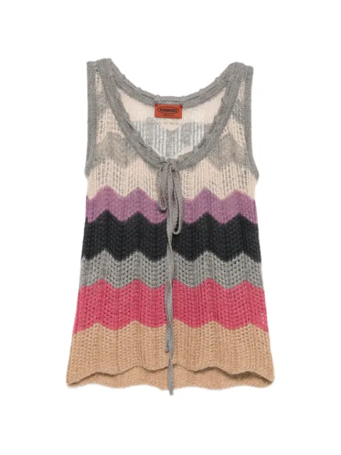 Missoni Pre-Owned 2000s zigzag knit top