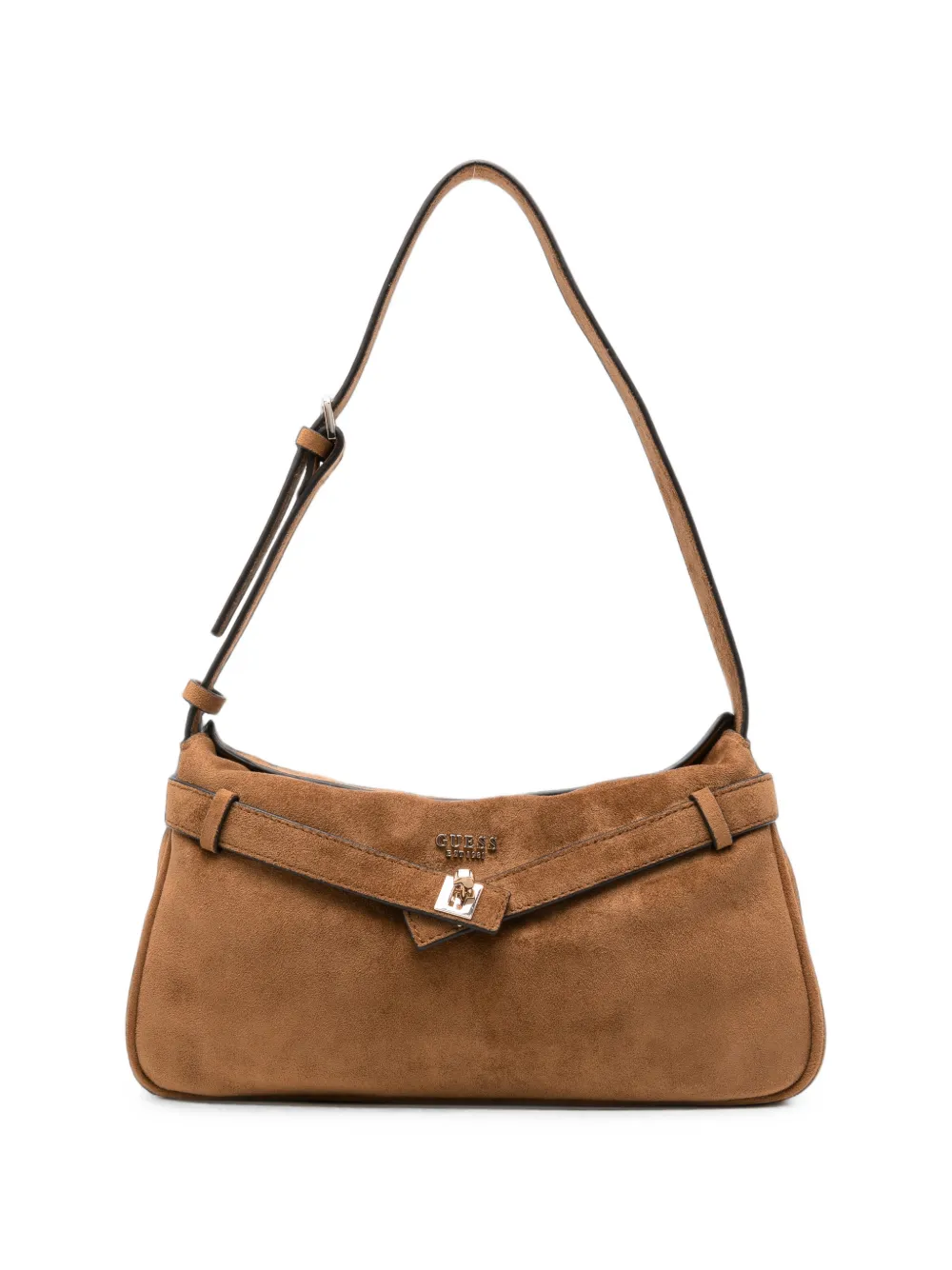 GUESS USA twist-lock shoulder bag - Marrone