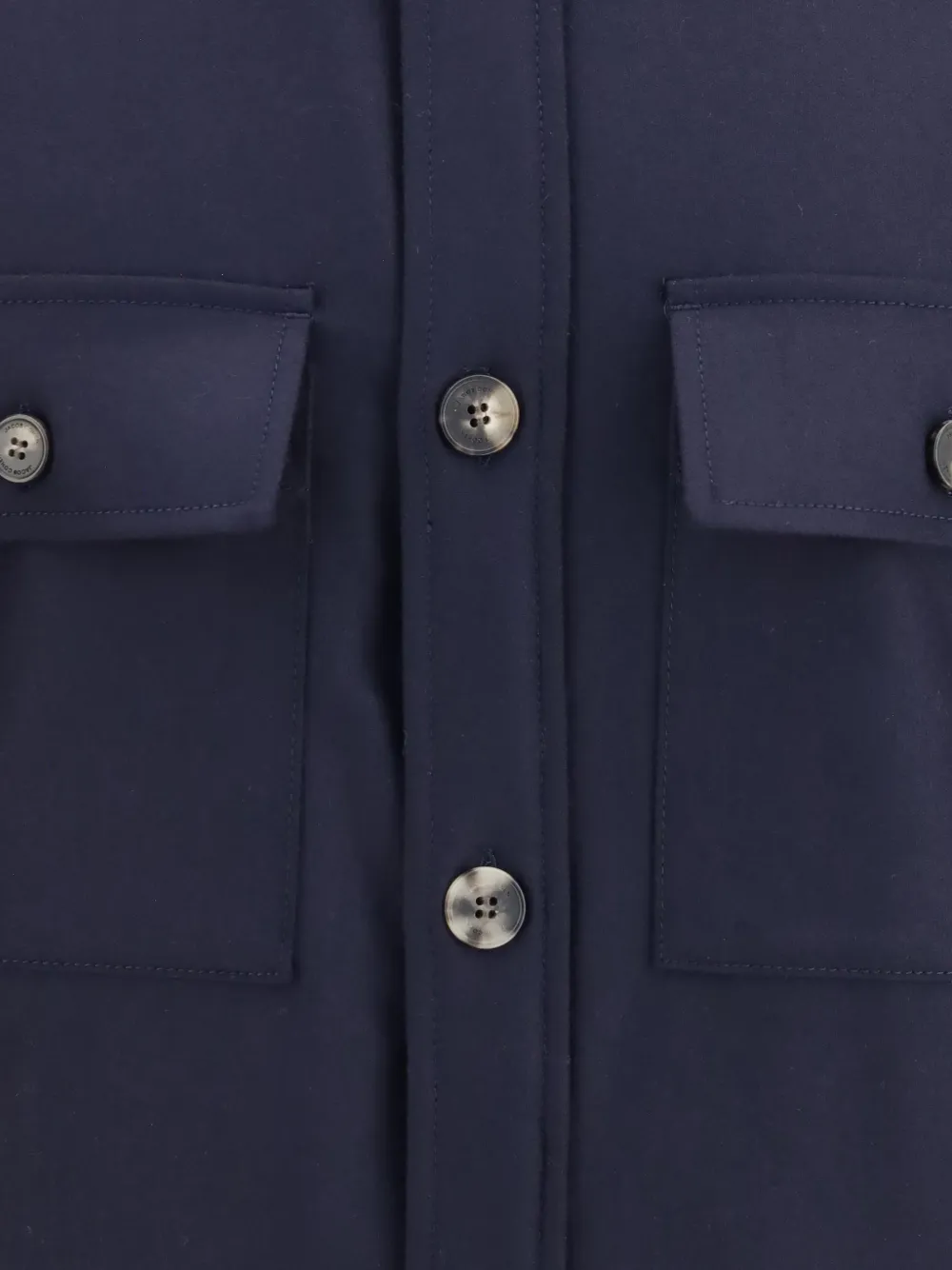 Jacob Cohën Button-up Patch-pocket Jacket in Blue, view 3