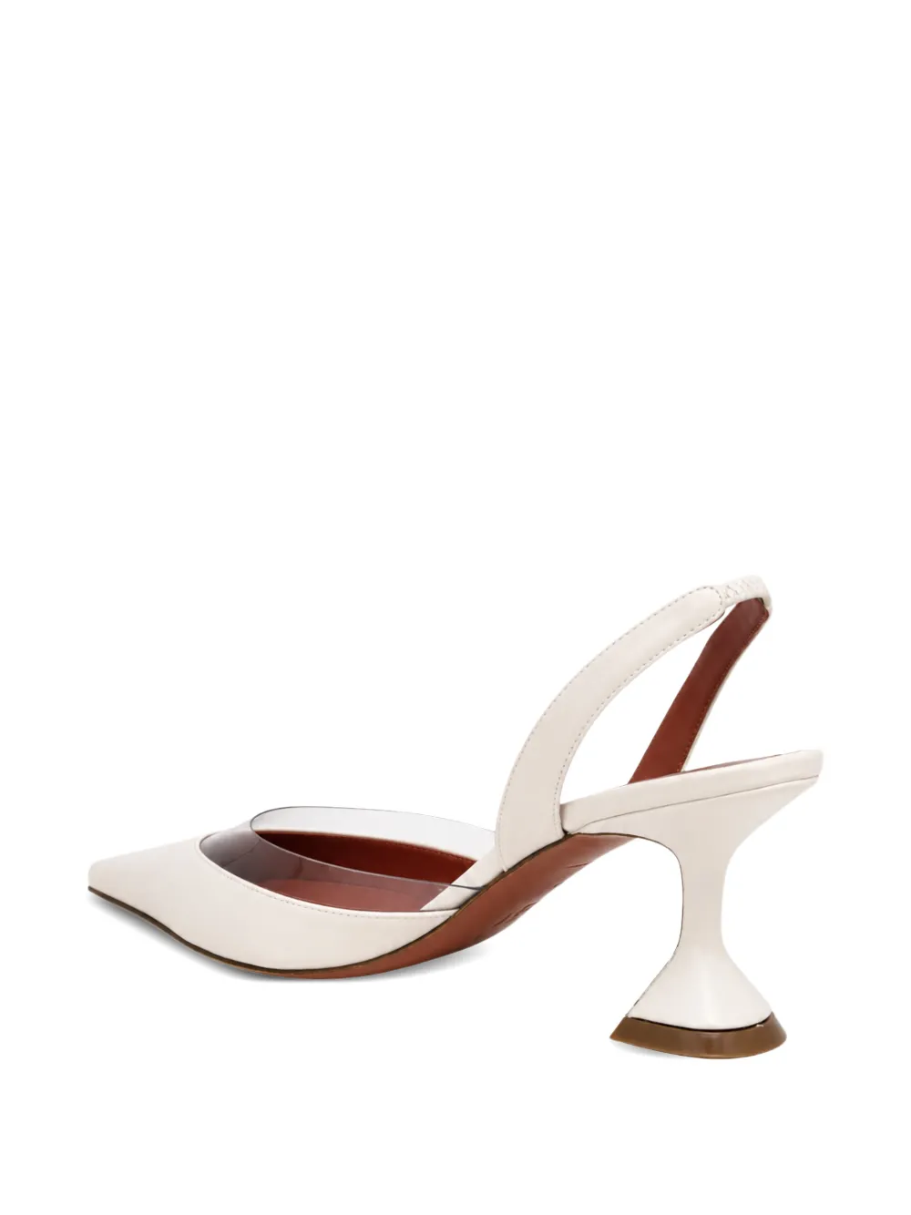 Amina Muaddi Lara hourglass-heel pumps Wit