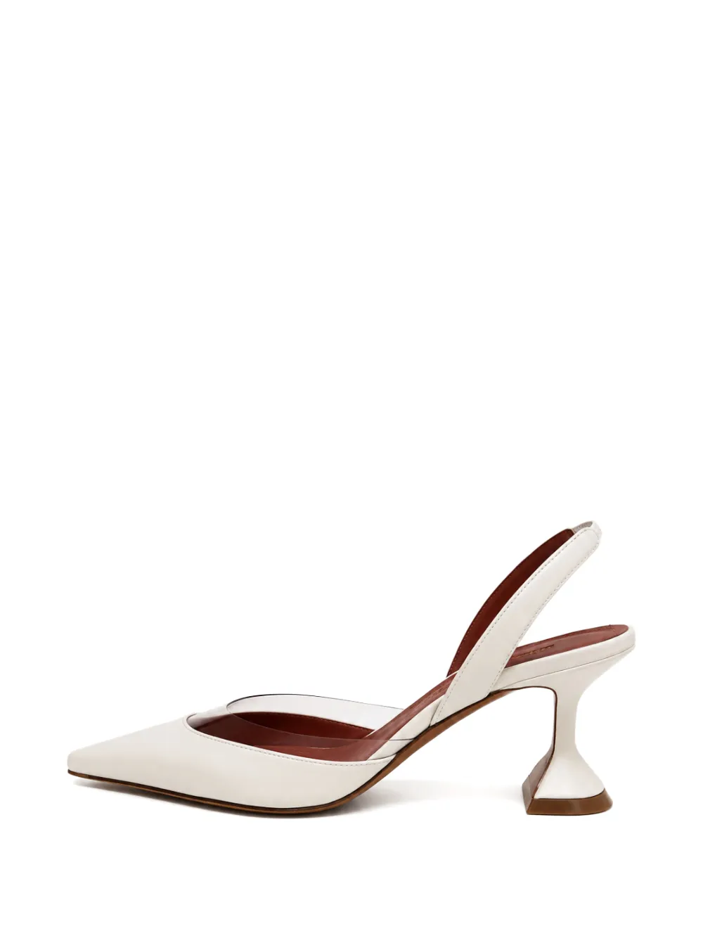 Amina Muaddi Lara hourglass-heel pumps Wit
