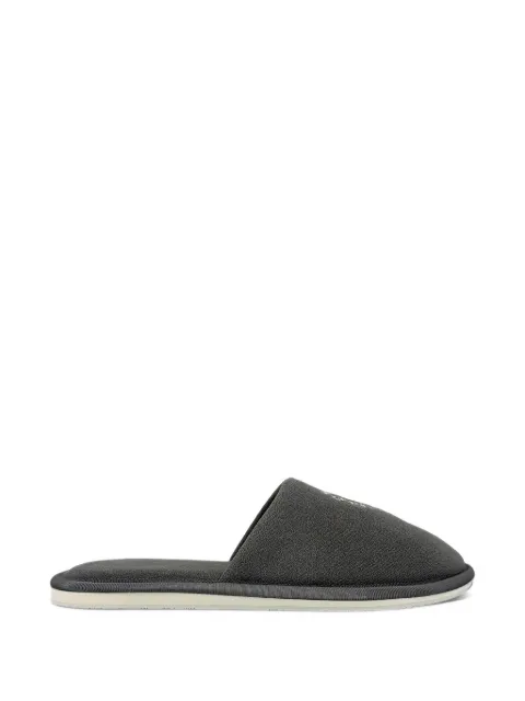 Chrome Hearts London Horseshoe logo-embroidered slippers