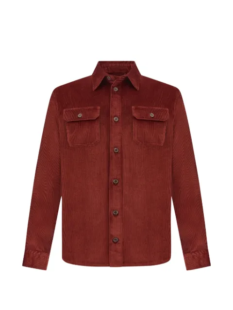 Paul & Shark corduroy-textured long-sleeved shirt