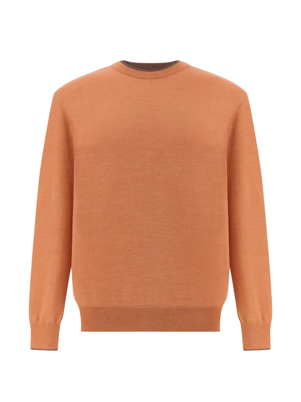 Paul & Shark contrast-trim crew-neck sweater - Arancione