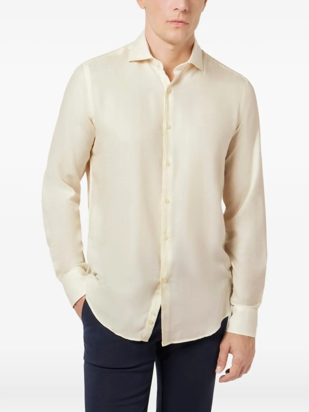 Paul & Shark X-Soft twill overhemd Beige