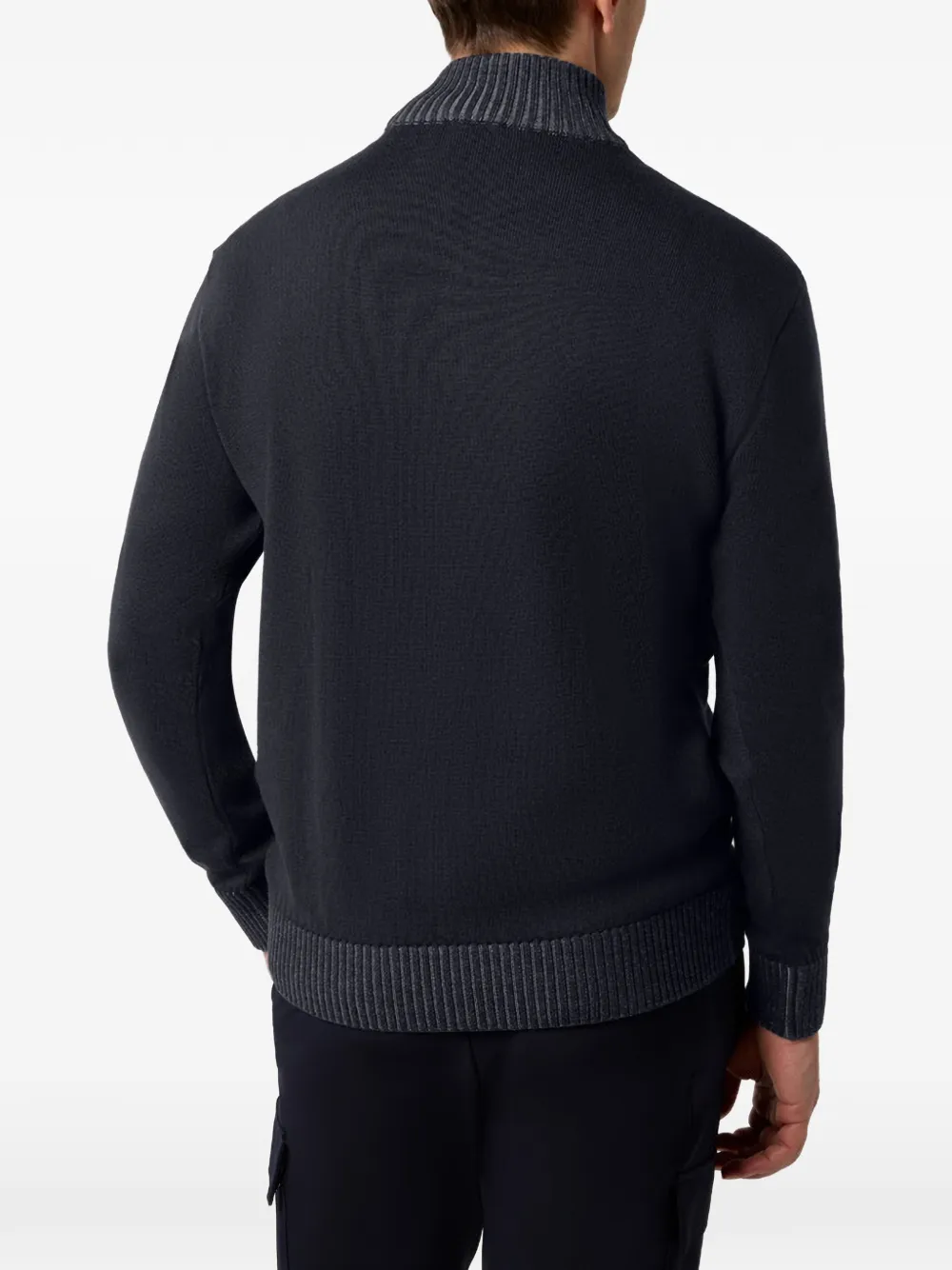Paul & Shark Trui met halve rits Blauw
