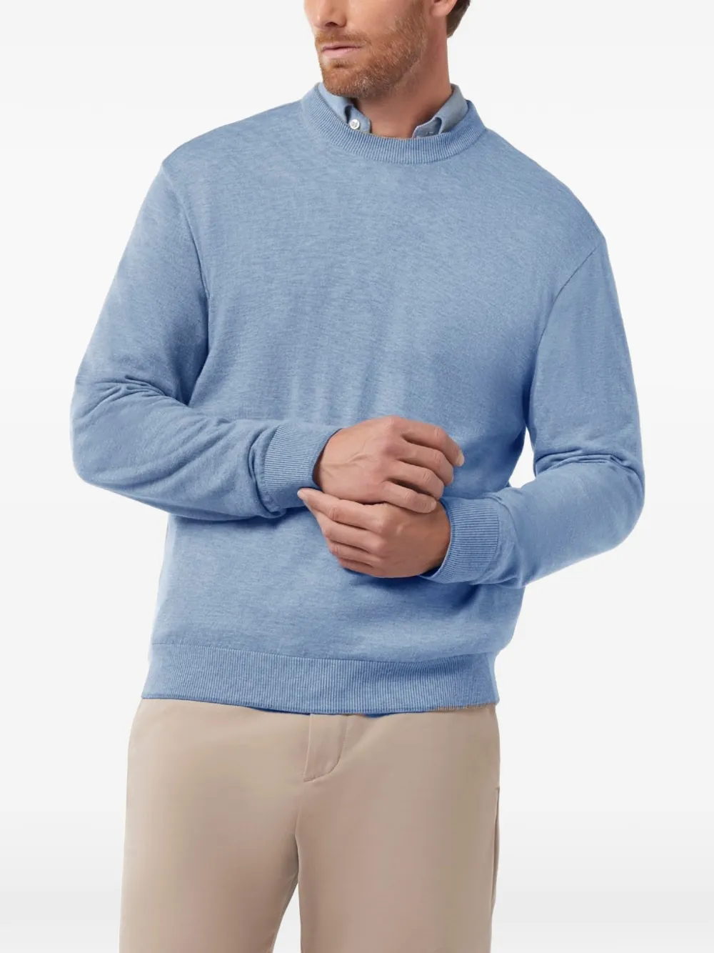 Paul & Shark Piuma trui met ronde hals Blauw