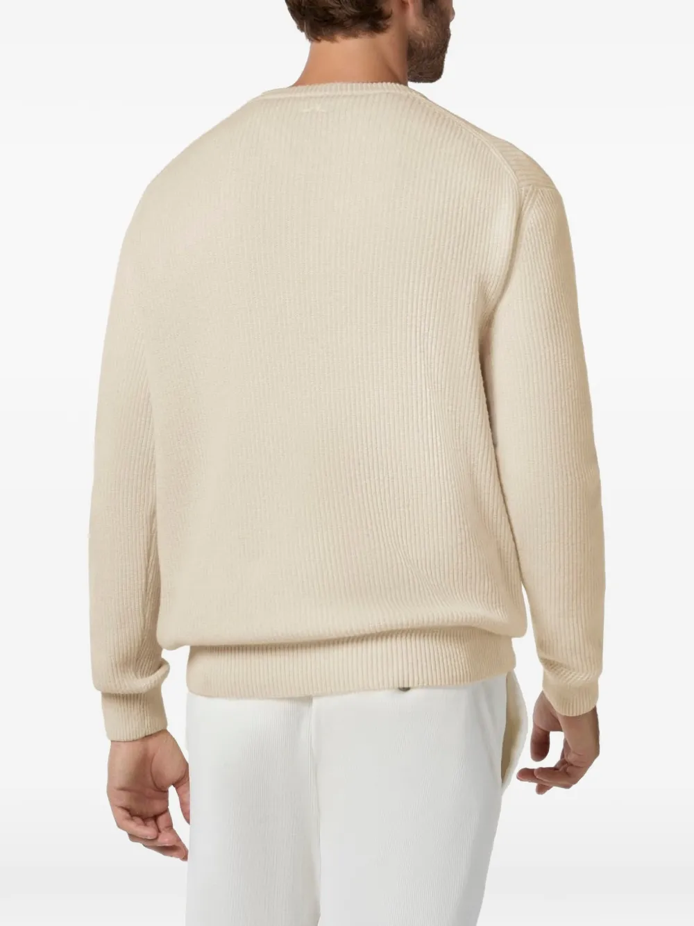 Paul & Shark Piuma ribbed-knit sweater Wit
