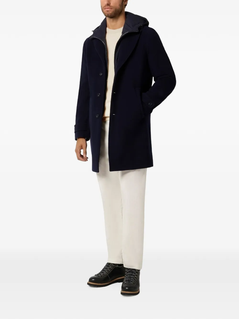 Paul & Shark Piuma ribbed-knit sweater Wit