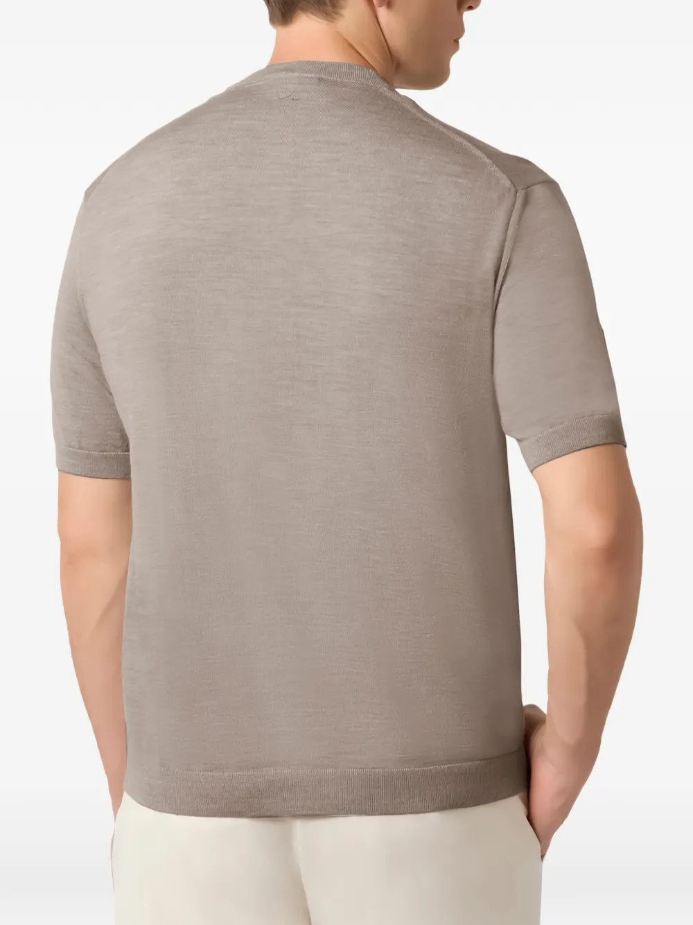 Paul & Shark T-shirt van merinowol Beige