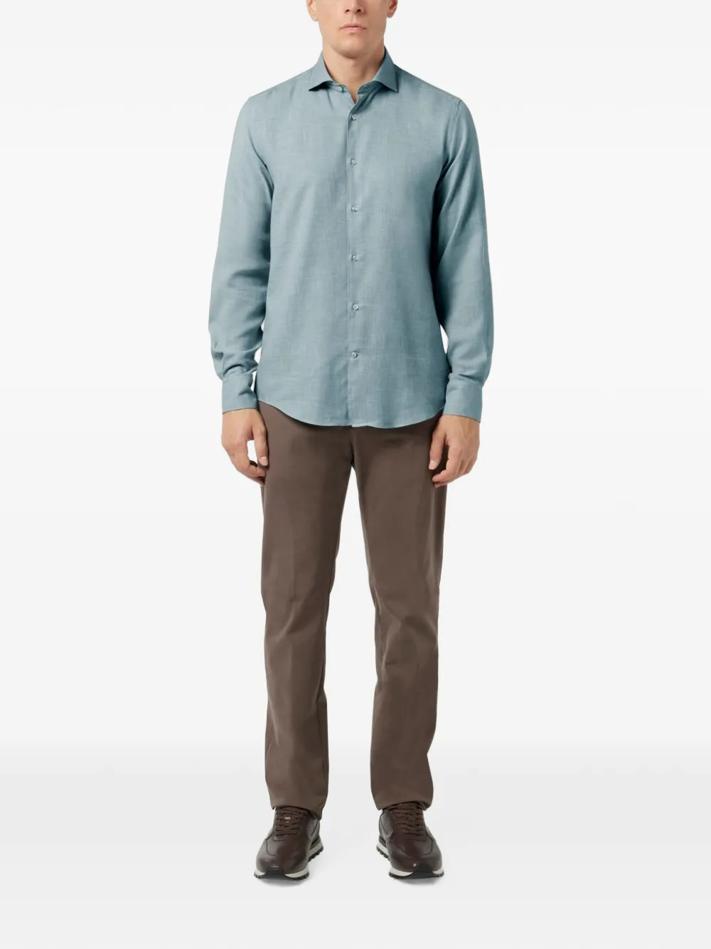 Paul & Shark Gemêleerd overhemd met lange mouwen Blauw