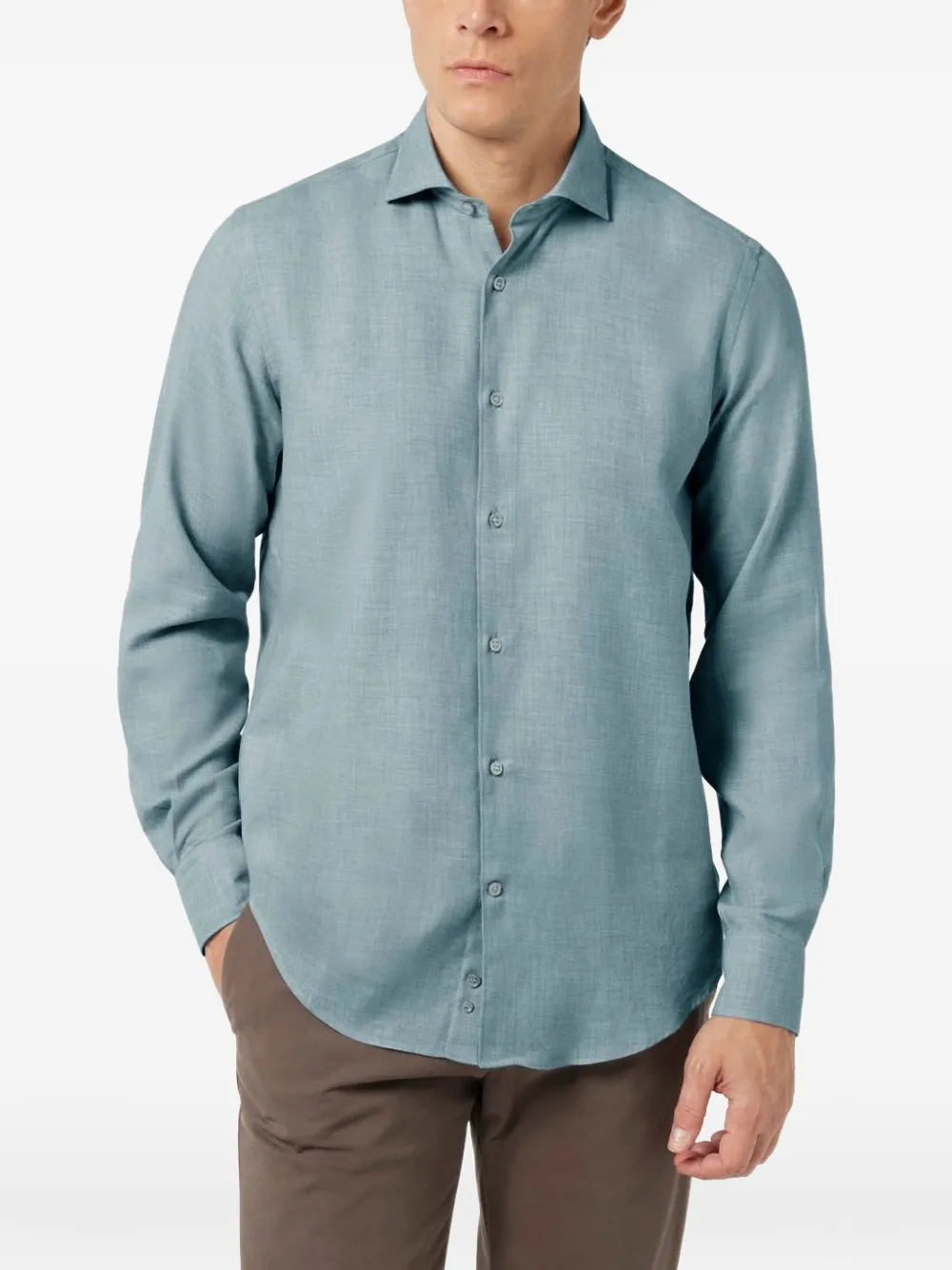 Paul & Shark Gemêleerd overhemd met lange mouwen Blauw