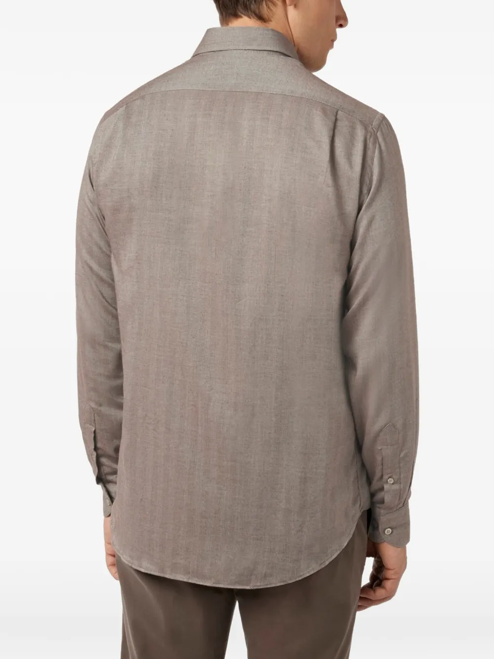 Paul & Shark X-Soft twill overhemd Bruin