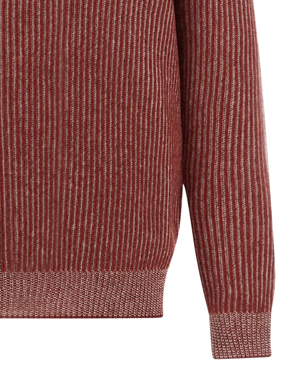 Paul & Shark ribbed-knit crew-neck sweater Rood