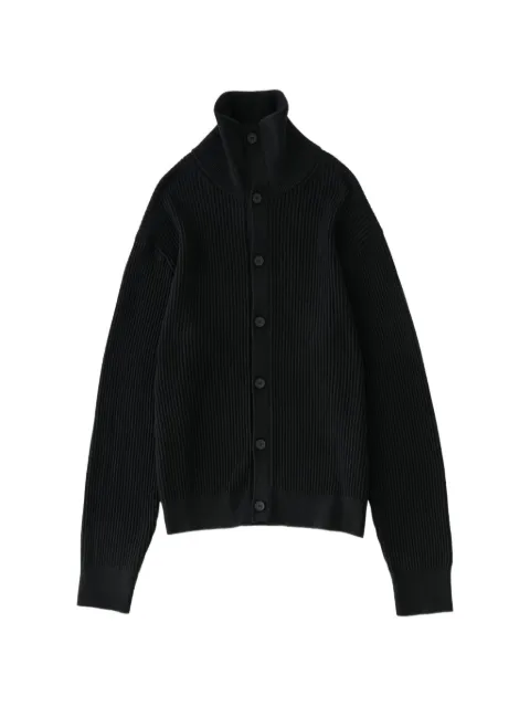 Studio Nicholson Oran high-collar 12-gauge knit cardigan