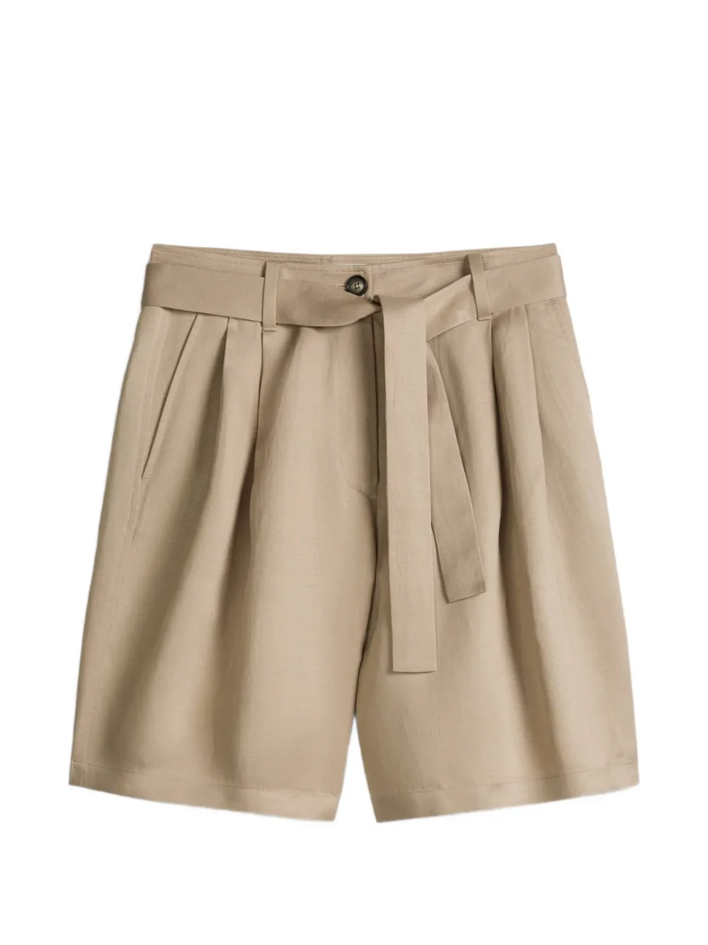 Marc O'Polo pleated tailored shorts - Toni neutri