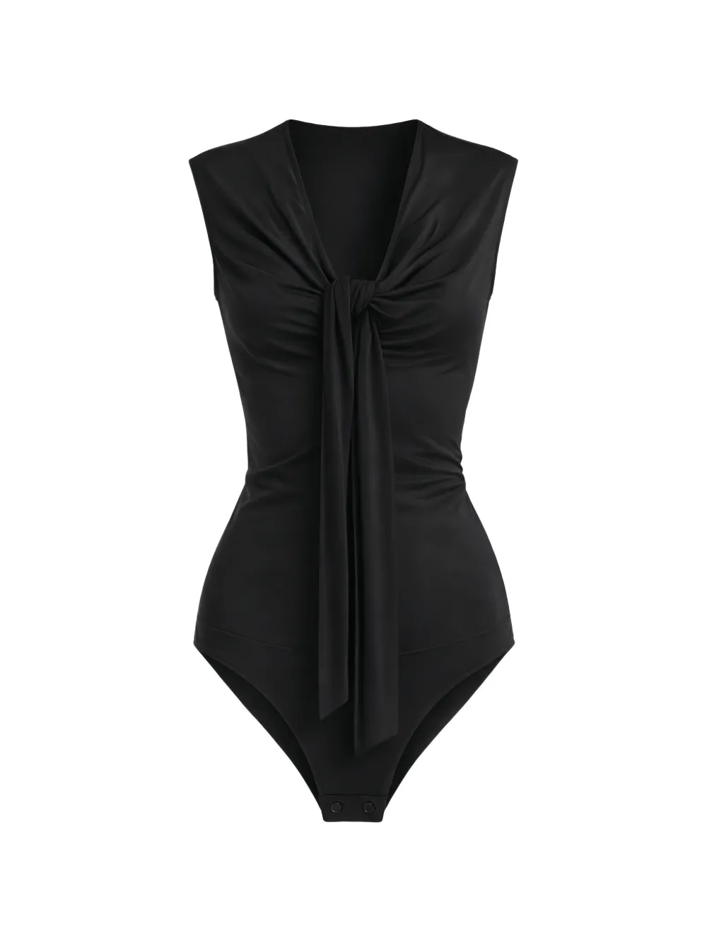 Max Mara Fennec knot-detail bodysuit - Nero