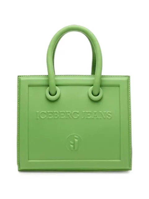 Iceberg logo-embossed bucket bag