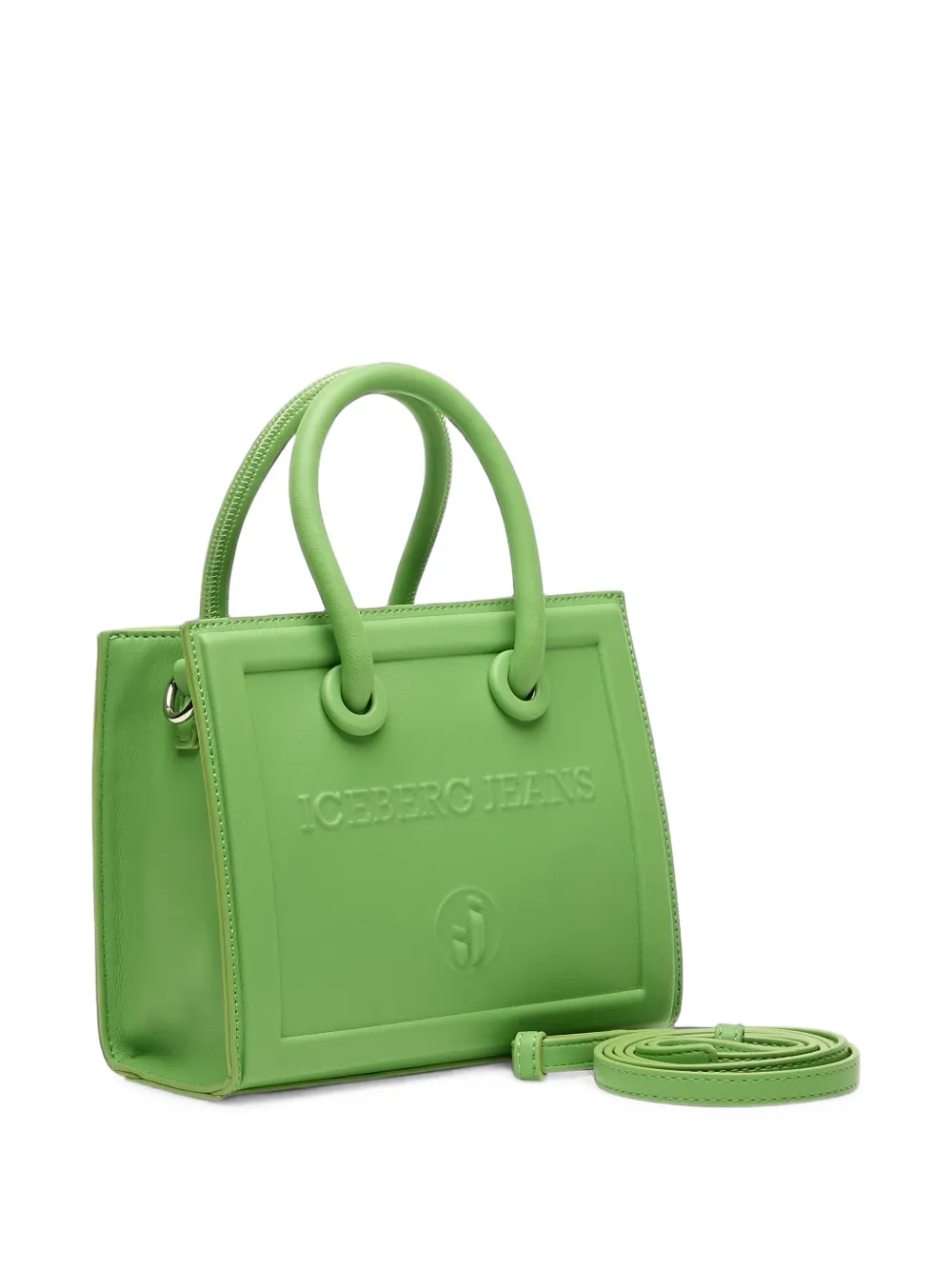Iceberg logo-embossed bucket bag Groen