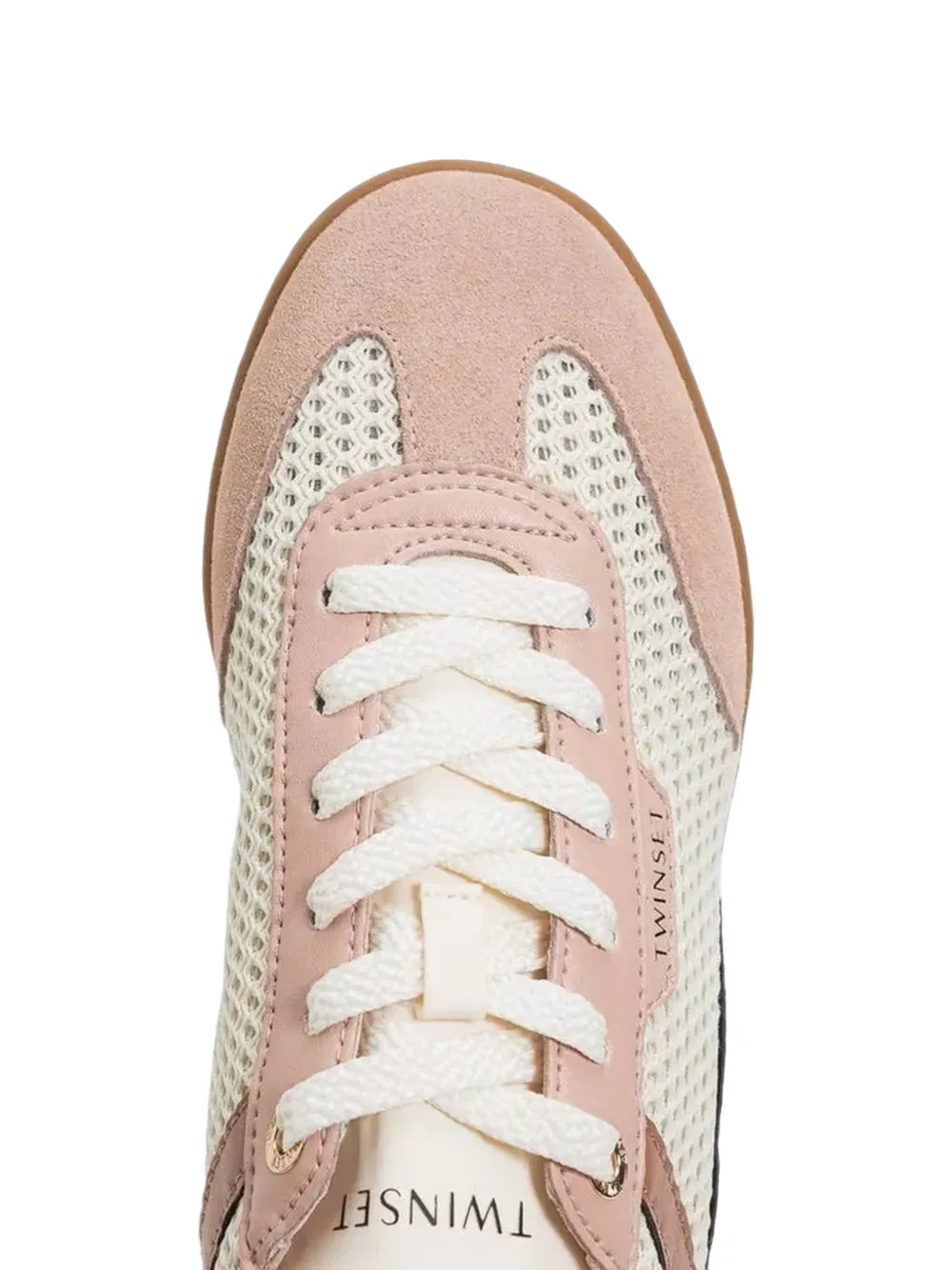 TWINSET mesh panelled sneakers Roze