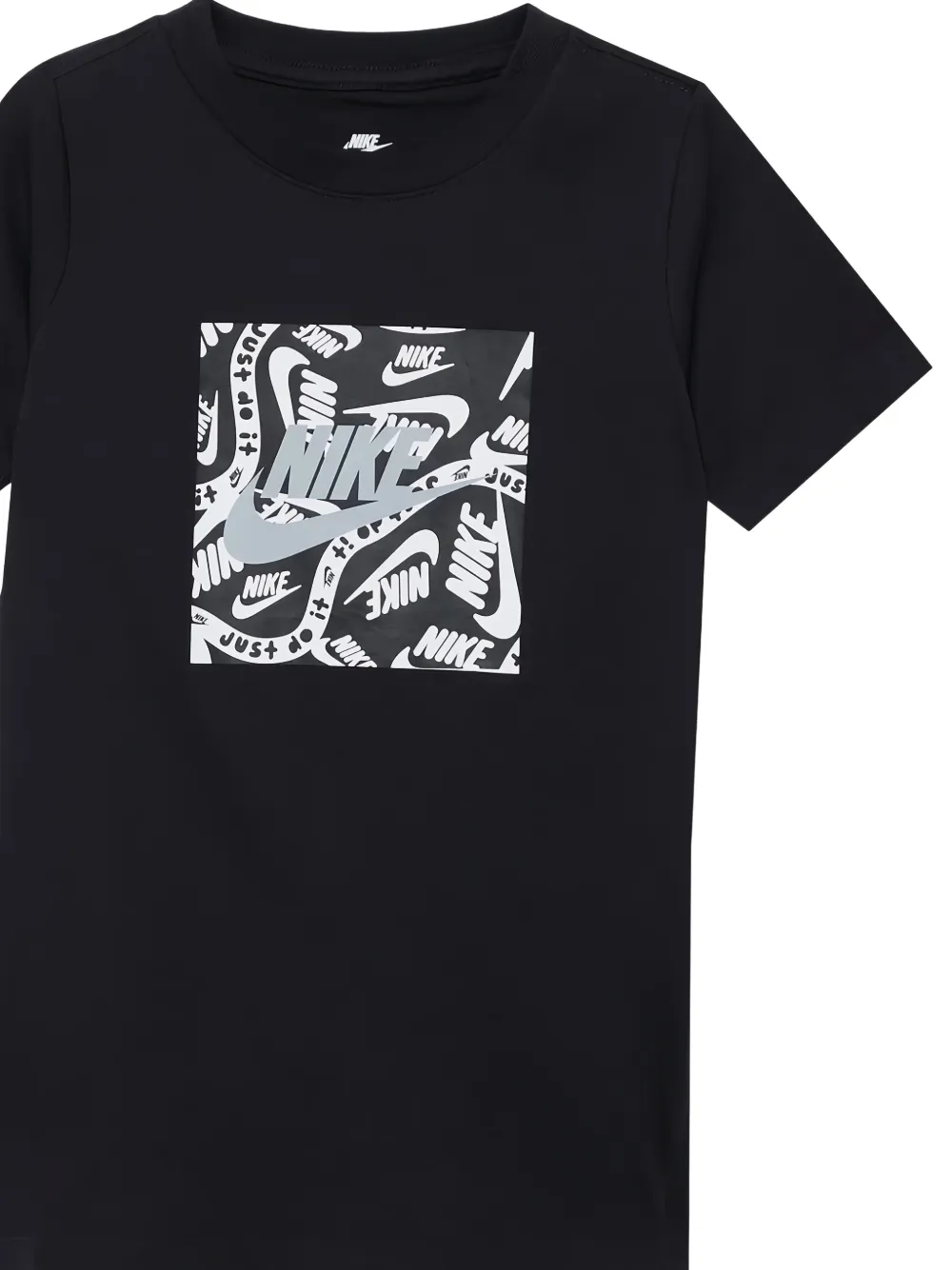 Nike Kids T-shirt met grafische print Zwart