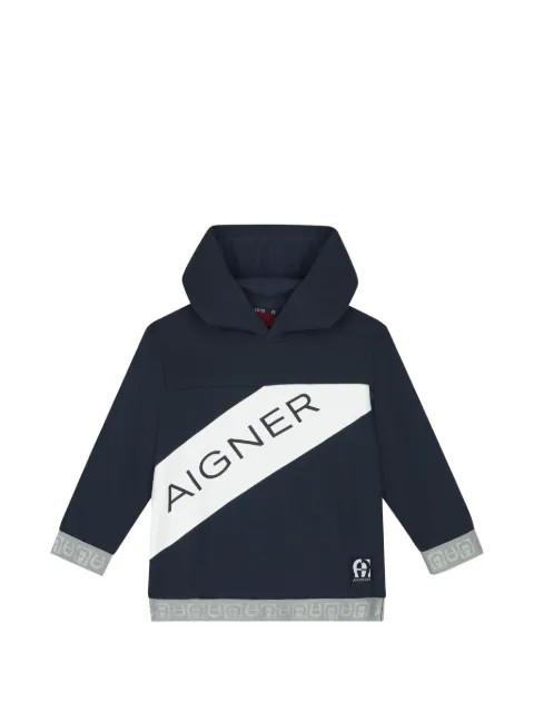 Aigner Kids Hoodie mit Logo-Print
