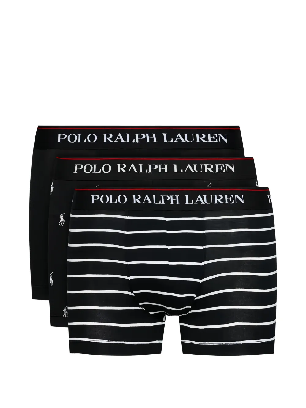 Polo Ralph Lauren Boxer con logo (3 pezzi) - Nero