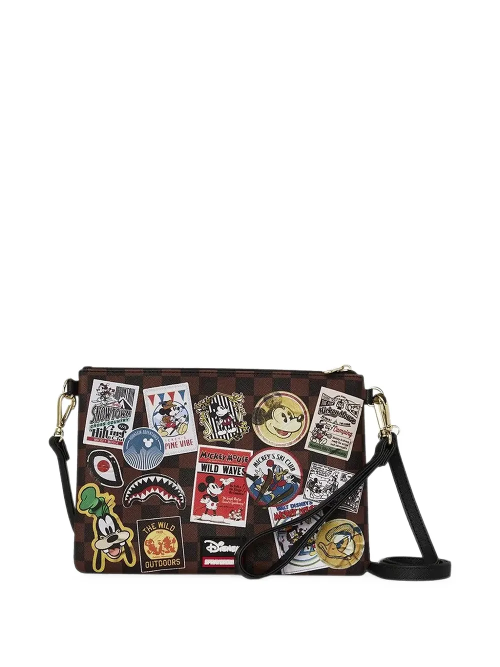 Sprayground x Disney Mickey Mouse clutch - Marrone
