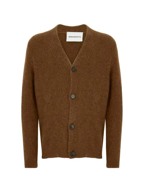 AMARANTO  button-up wool cardigan