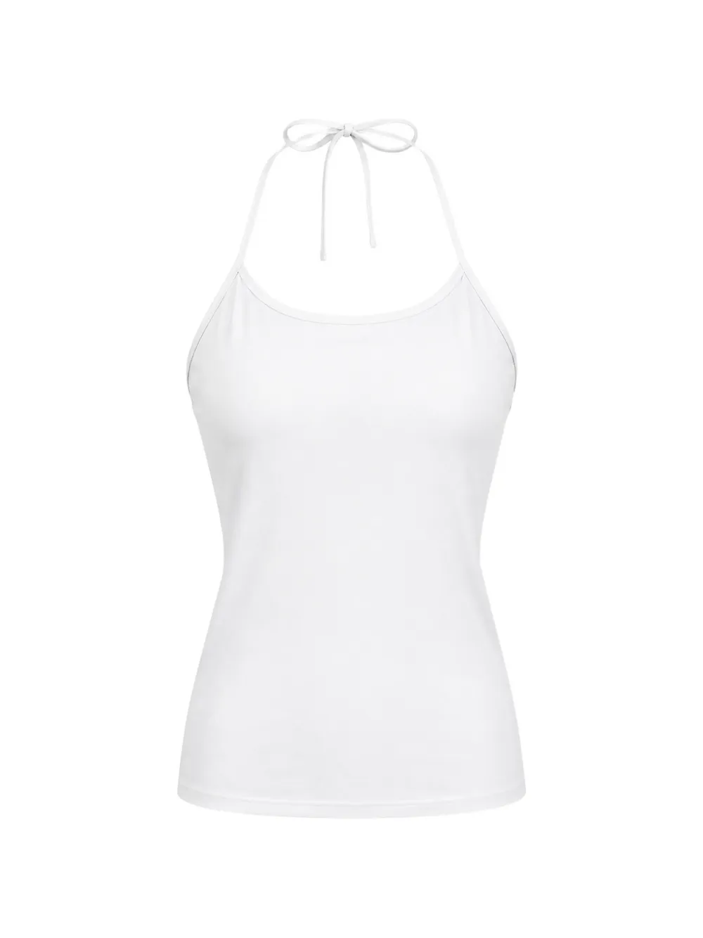 Still Here Toggle halterneck tank top - Bianco