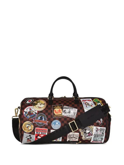 Sprayground x Disney Mickey Mouse checkered duffle bag