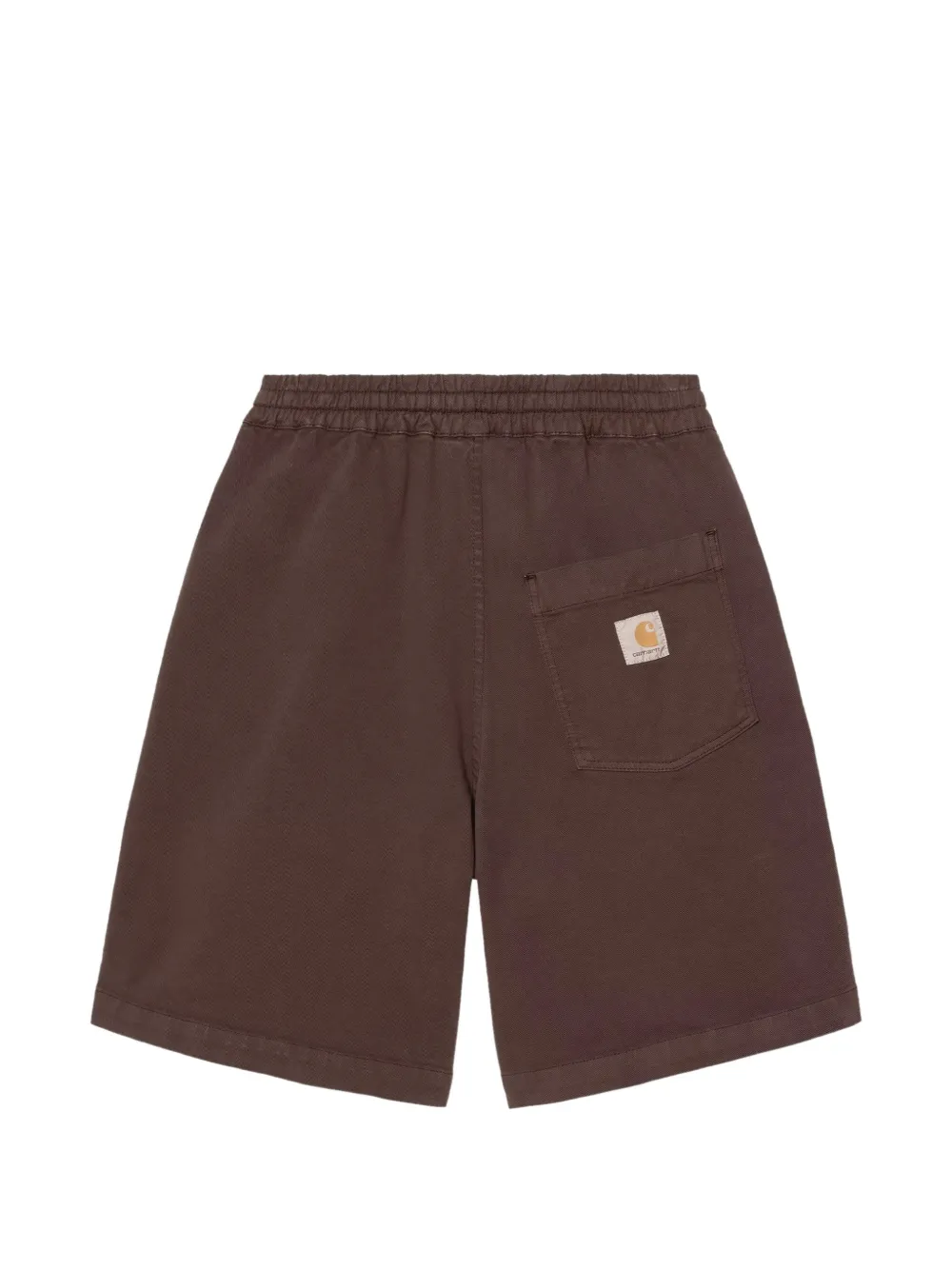 Carhartt WIP Shorts met logopatch en trekkoord Bruin