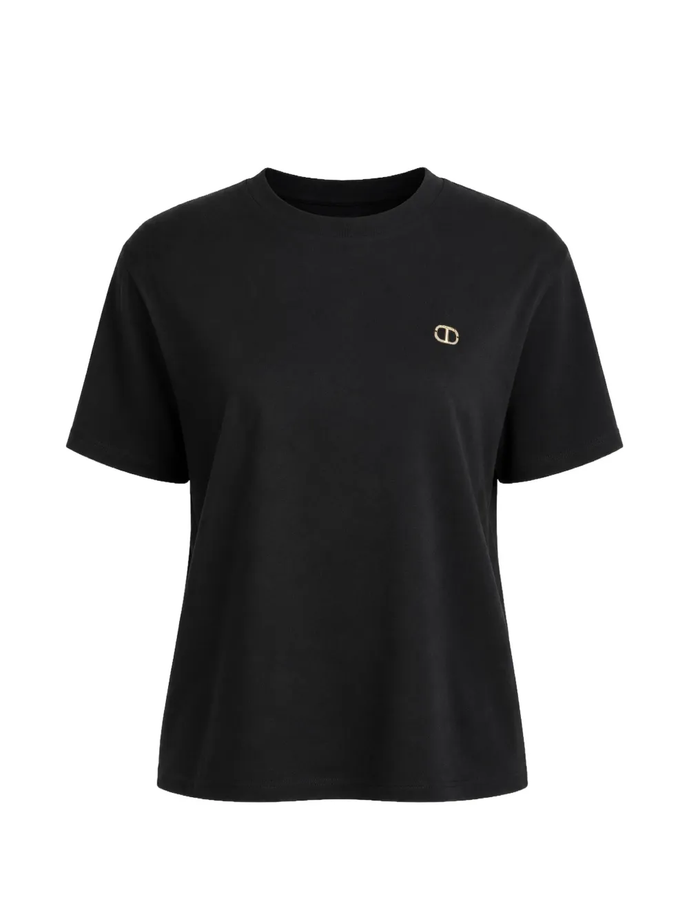 TWINSET logo-plaque T-shirt - Schwarz