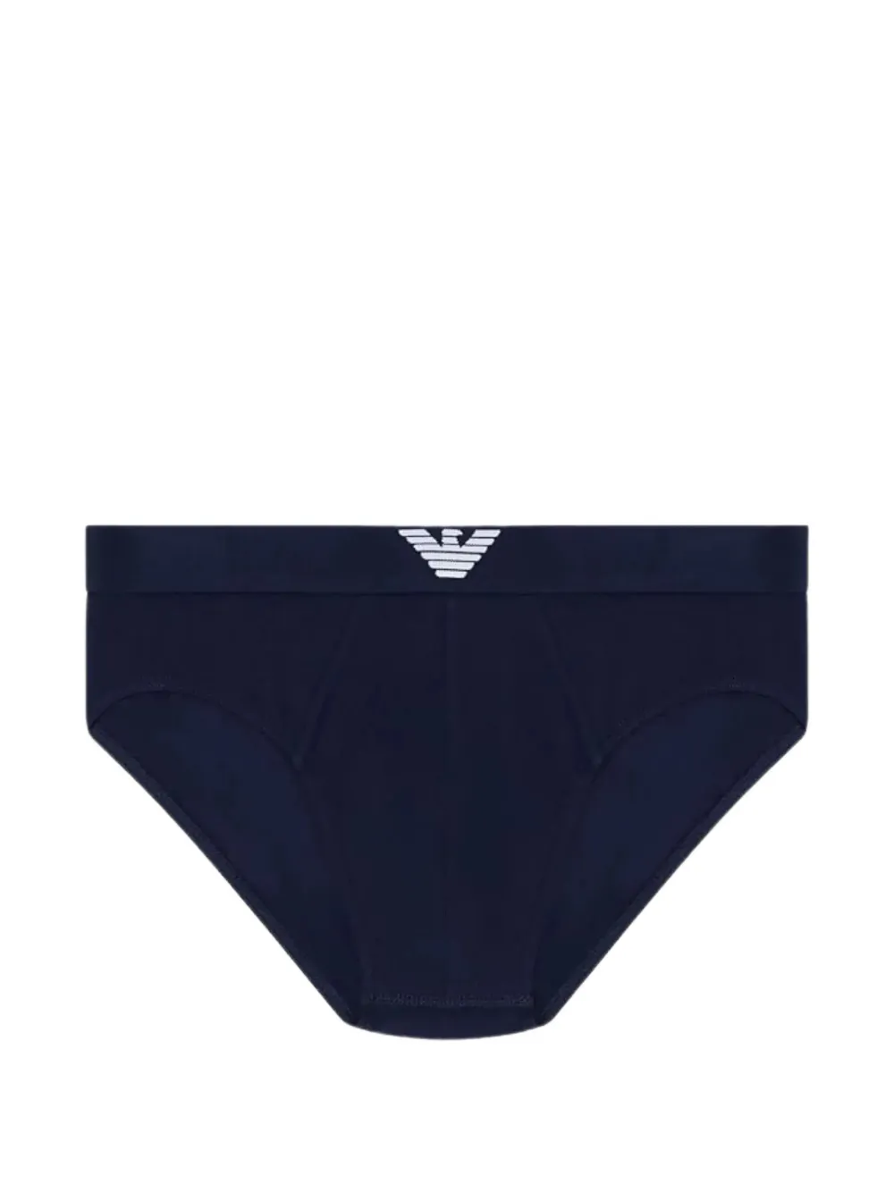 Emporio Armani Twee slips met logoband Wit