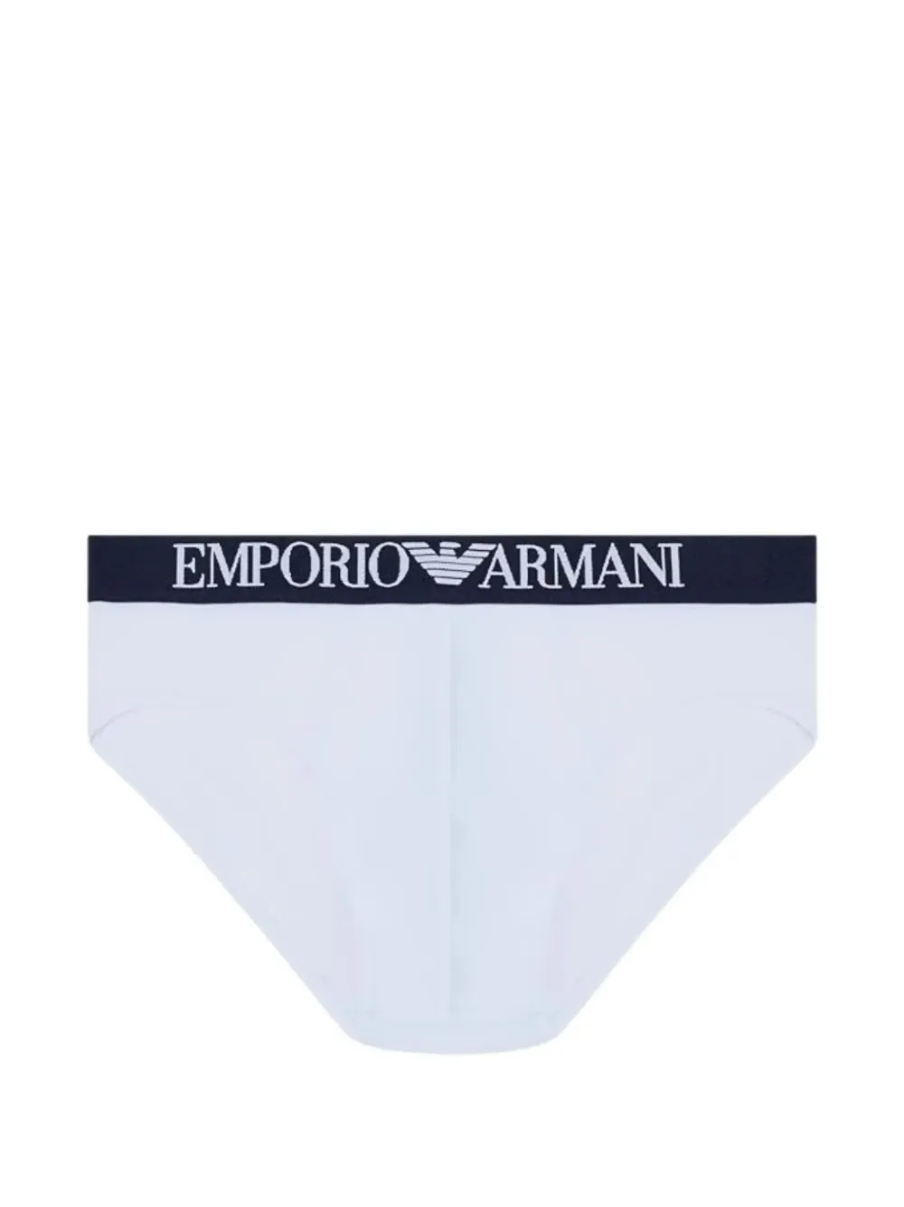 Emporio Armani Twee slips met logoband Wit