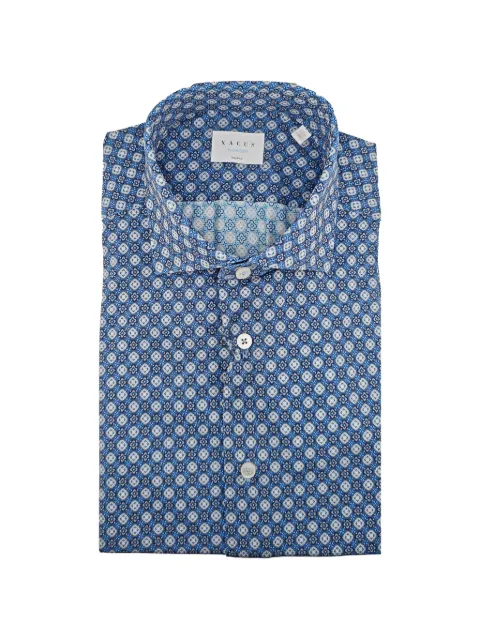 Xacus geometric-print shirt